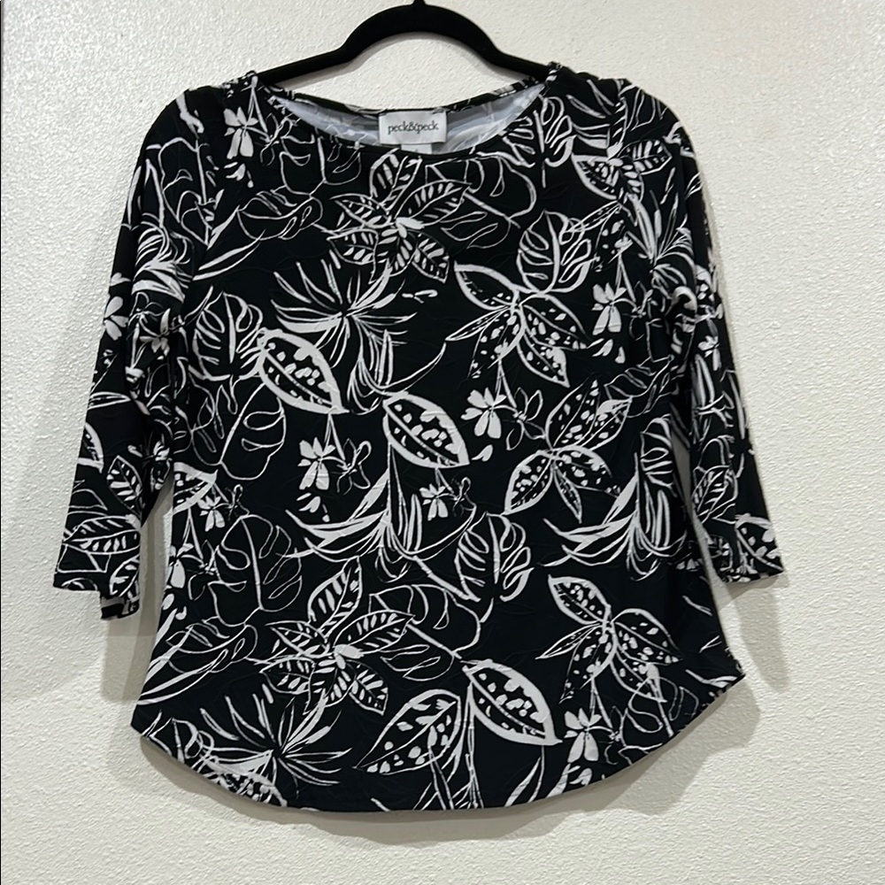 Black and White Women's Top